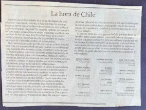 Industrial unions and the political crisis: A message in El Mercurio that arouses suspicion